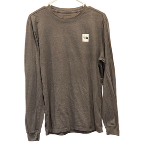 The North Face Men’s Box Logo Dark Grey Long Sleeve T-Shirt Size Small